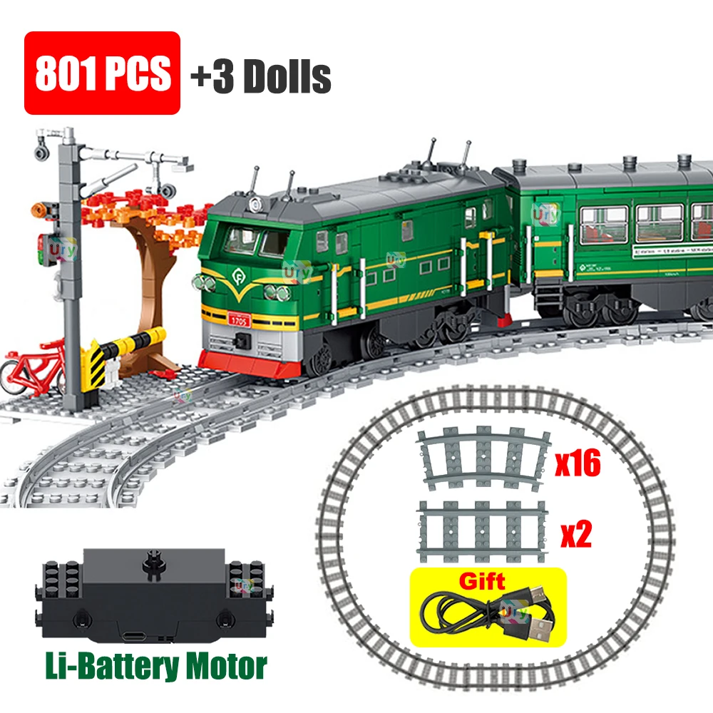 Lego Set City - Mainan Blok Bangunan Model Kereta Uap