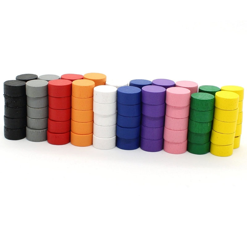 Board Game Sequence - 10MM token cakram permainan 10/50/100/200/500 buah