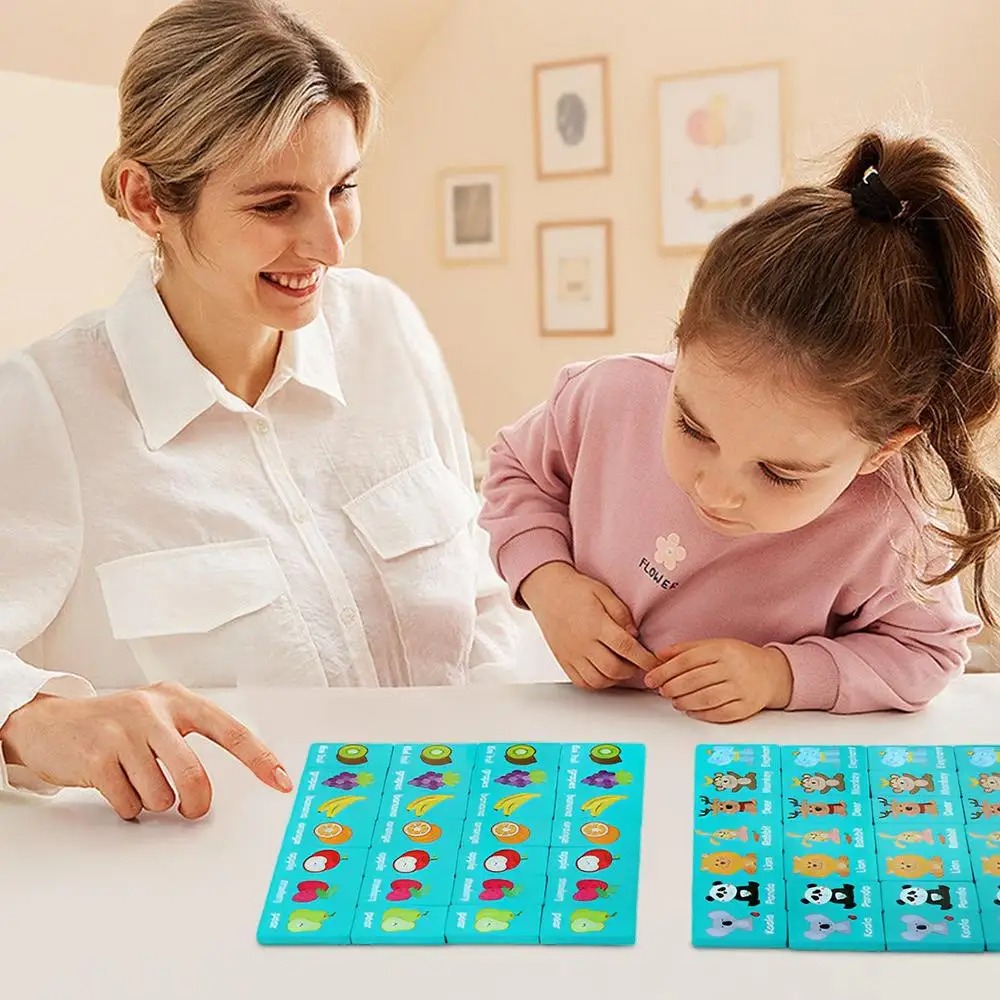 Board Game Flip 7 - Permainan Solitaire Kayu Memori, Permainan Mahjong