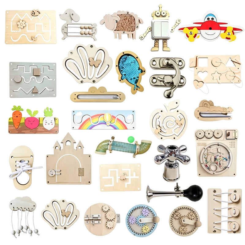 Board Game Ideas - Aksesori anak papan sibuk DIY Kegiatan