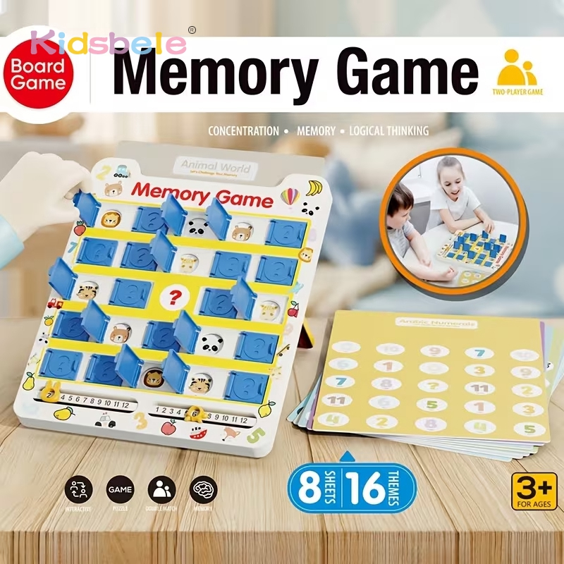 Board Game Flip 7 - Permainan Papan Memori Anak, Permainan Memori