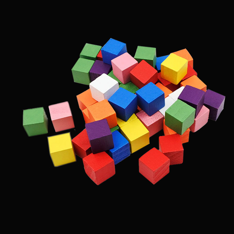 Board Game Sequence - 100 buah/lot 14 warna 10mm kubus