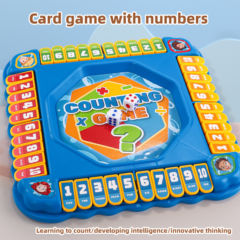 Board Game Flip 7 - KNYYSECQ Permainan Matematika Anak, Permainan Papan,