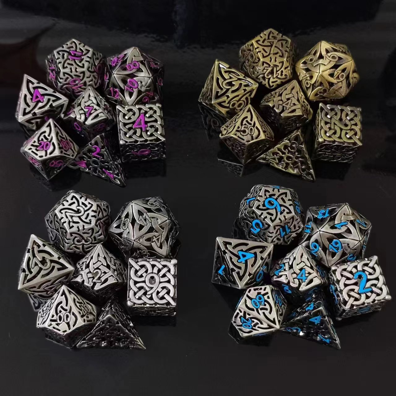 7 buah D4-D20 Cosplay DND kuni - Dice Set Polyhedral ulasan dan harga