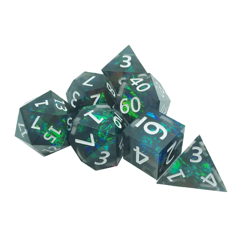 7 buah set dadu polihedral taj - Board Game Recommendation ulasan dan harga