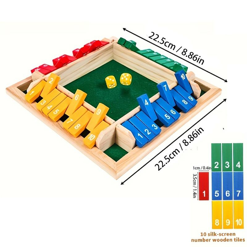Permainan Kotak Dadu Kayu Kart - Board Game Flip 7 ulasan dan harga