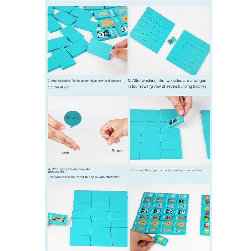 Permainan Solitaire Kayu Memor - Board Game Flip 7 ulasan dan harga