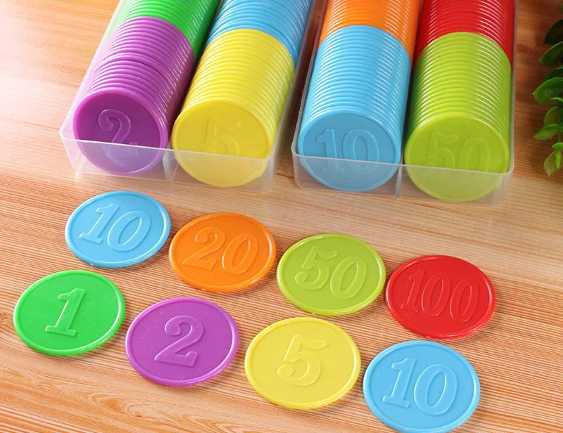 80pcs Set Koin Plastik untuk B - Board Game Sequence ulasan dan harga