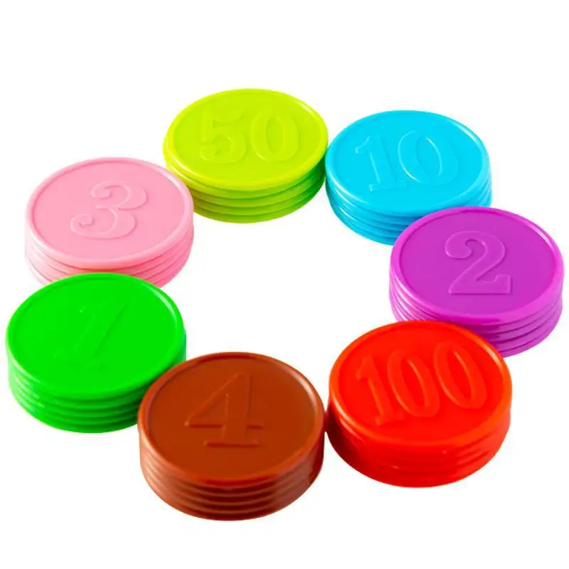 80pcs Set Koin Plastik untuk B - Board Game Sequence ulasan dan harga