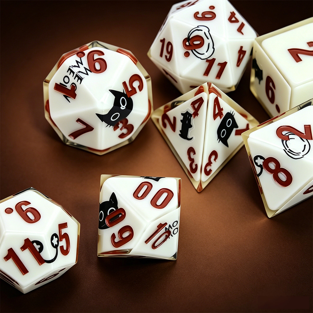 7 Buah Set Dadu Polihedral Kuc - Dice Set Polyhedral ulasan dan harga