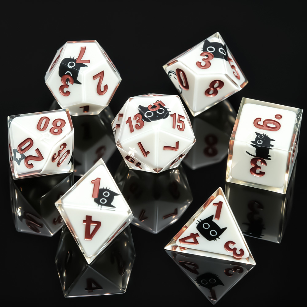 7 Buah Set Dadu Polihedral Kuc - Dice Set Polyhedral ulasan dan harga