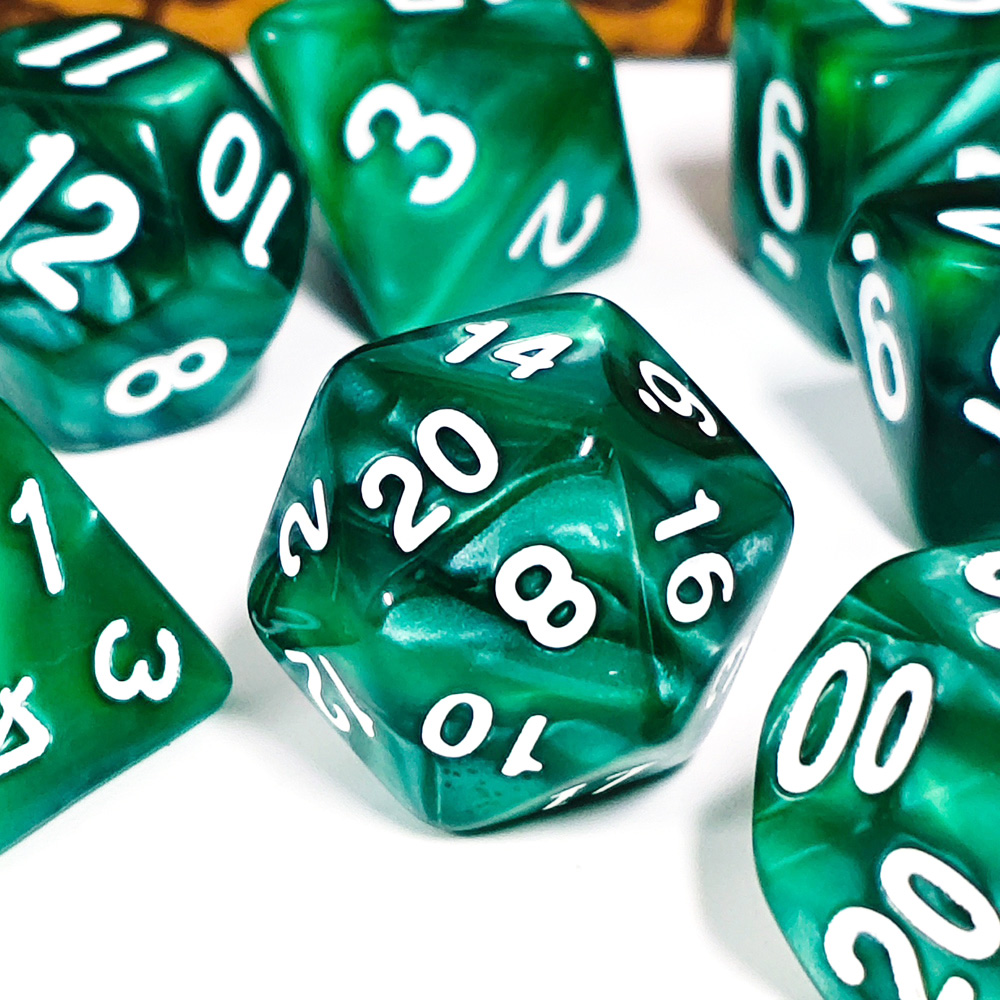 7 Buah/Set Dadu Mutiara Polihe - Dice Set Polyhedral ulasan dan harga