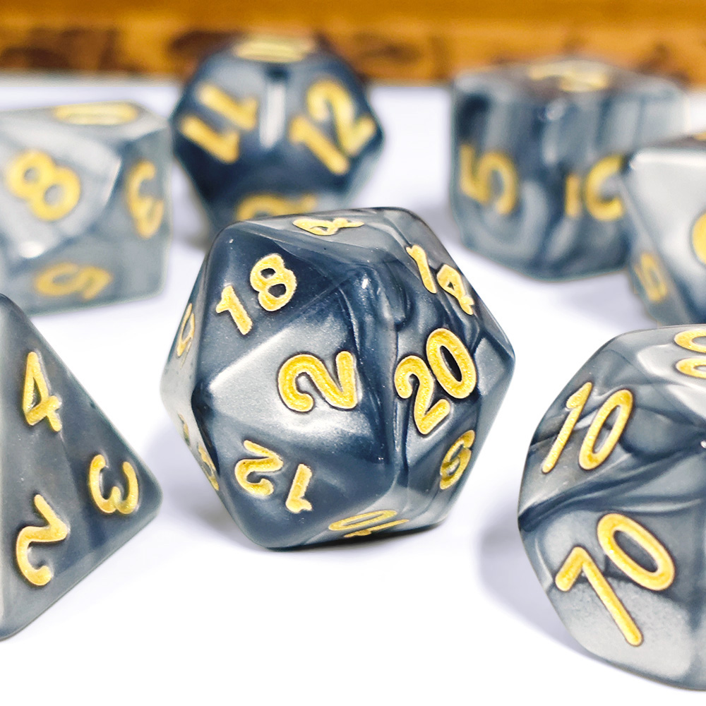7 Buah/Set Dadu Mutiara Polihe - Dice Set Polyhedral ulasan dan harga