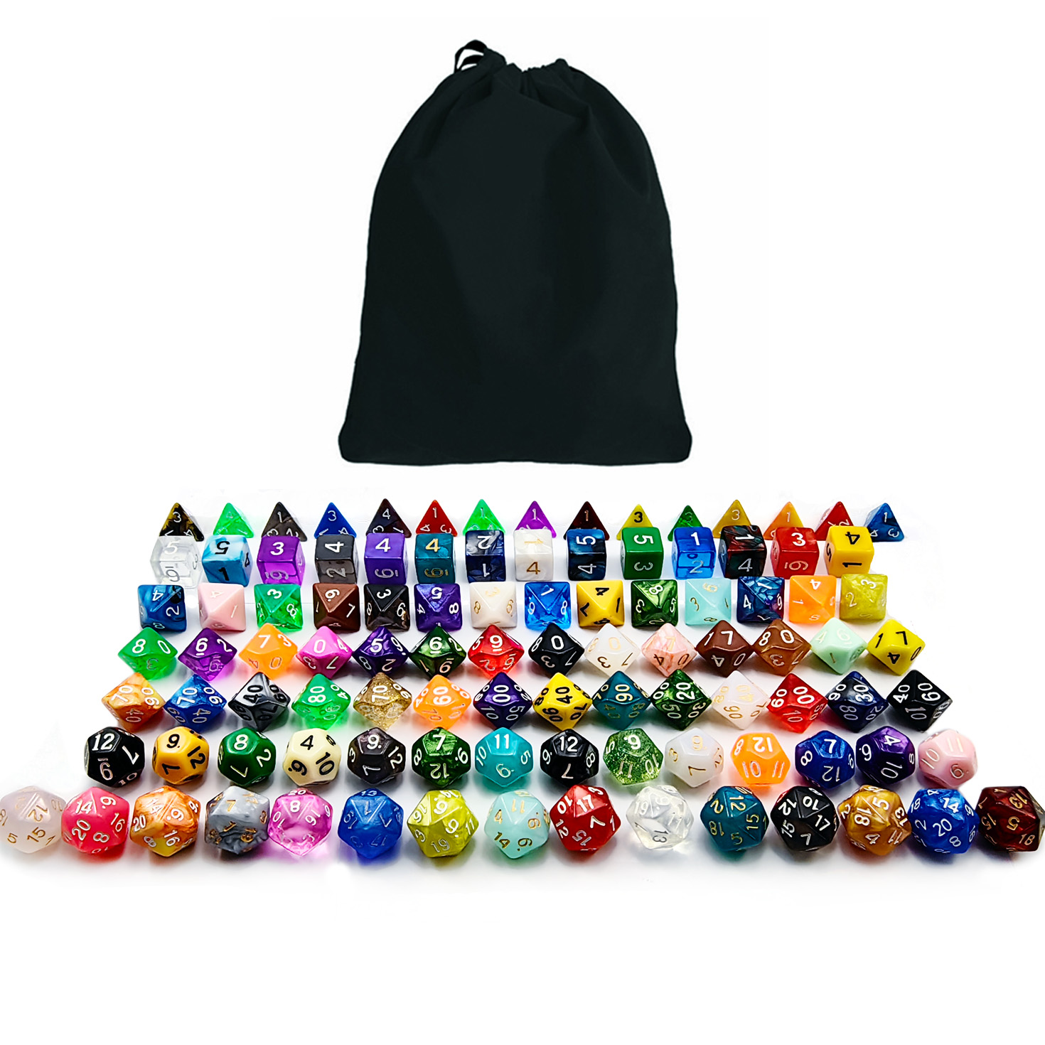 Bescon 100 Buah Set Besar Dadu - Dice Set Polyhedral ulasan dan harga