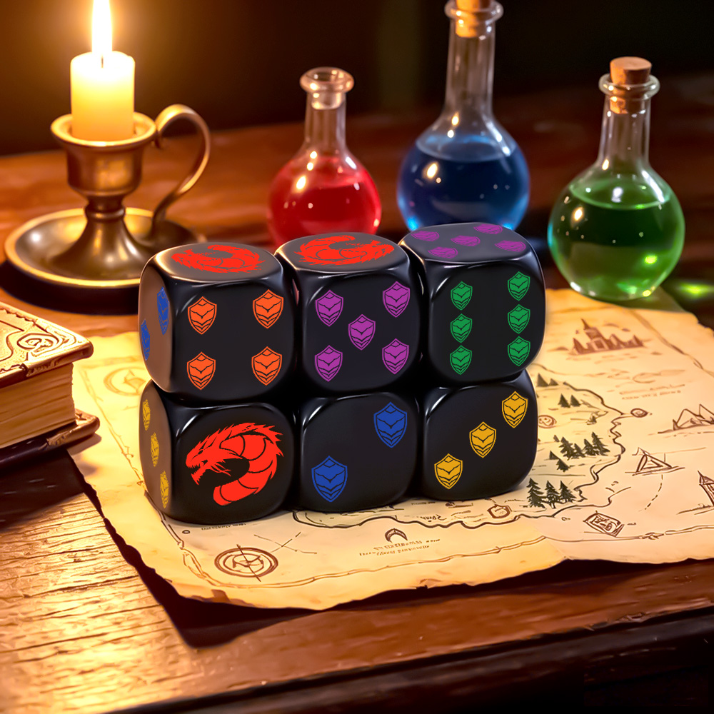 6 Buah Set Dadu D6 Polihedral  - Dice Set Polyhedral ulasan dan harga