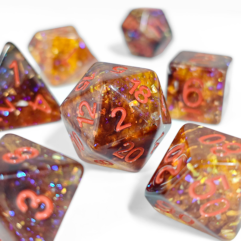 Set Dadu Polihedral Resin Konf - Dice Set Polyhedral ulasan dan harga
